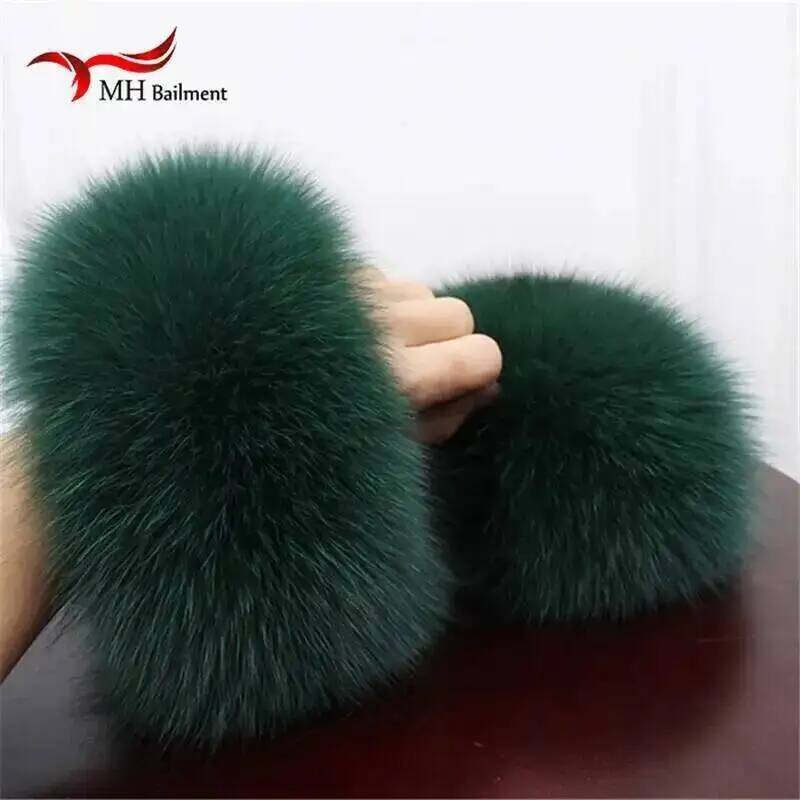 Cuff Bangle Bracelet - Высококачественные манжеты из натурального лисьего меха,
