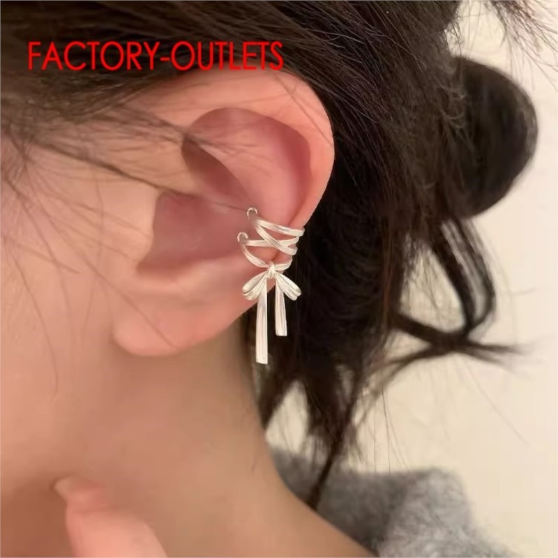 Ear Cuff No Piercing - Натуральная серьга-манжета из стерлингового серебра 925