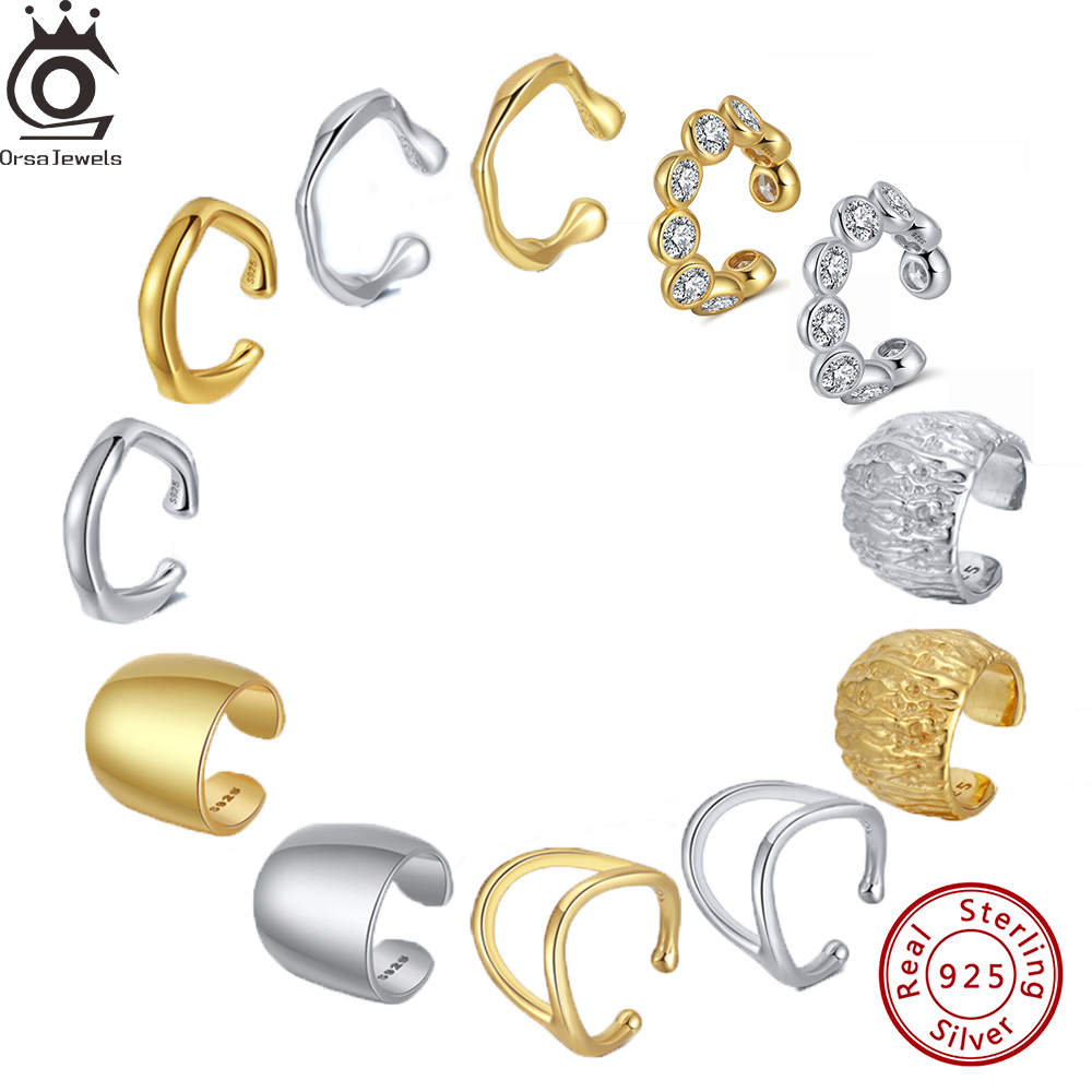 Ear Cuff No Piercing - ORSA JEWELS Soild, стерлинговое серебро 925