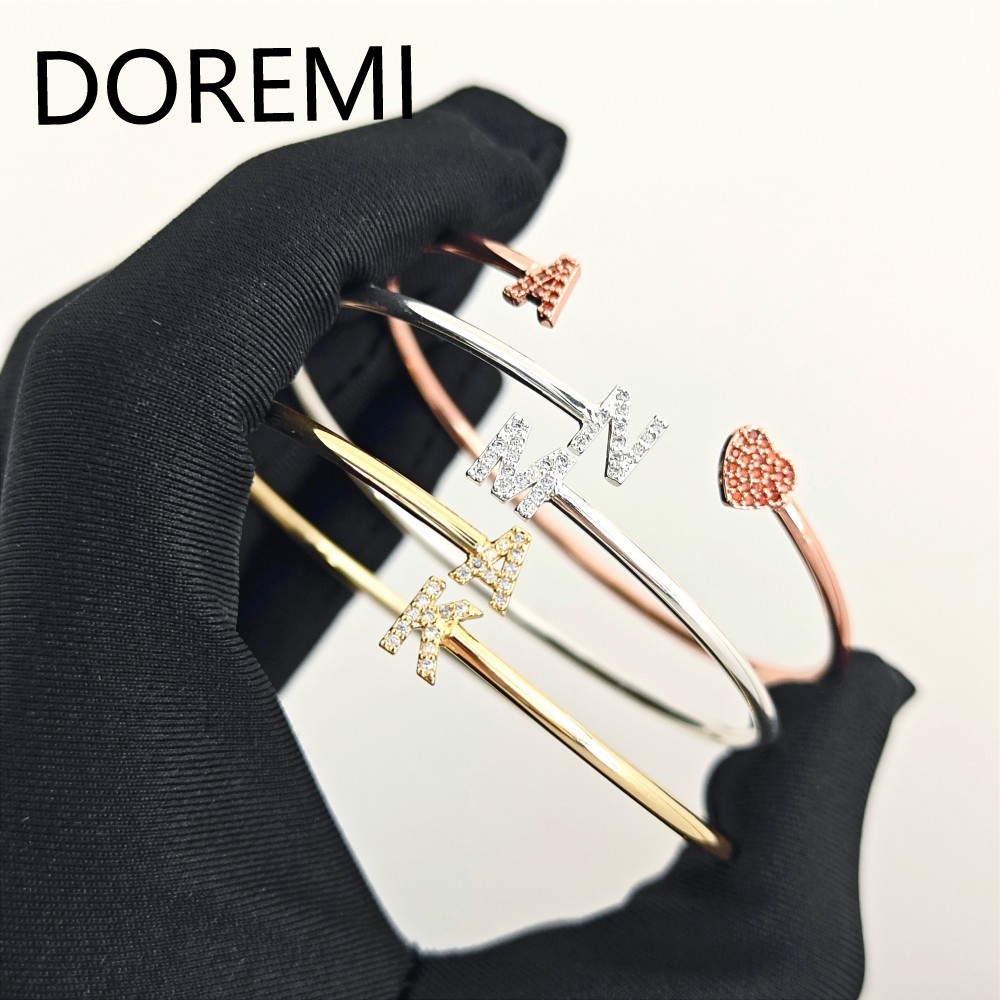 Браслеты DOREMI с буквами на з – обзор и цена Cuff Bangle Bracelet