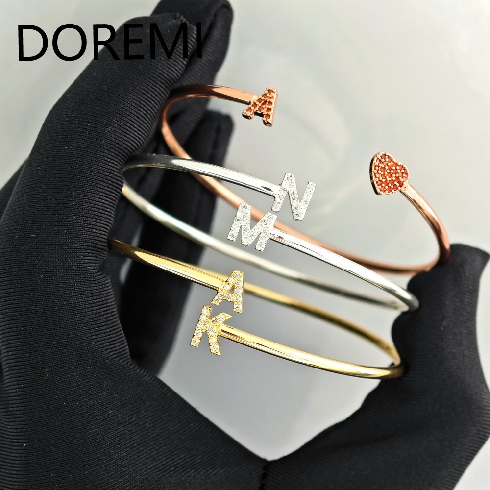 Браслеты DOREMI с буквами на з – обзор и цена Cuff Bangle Bracelet