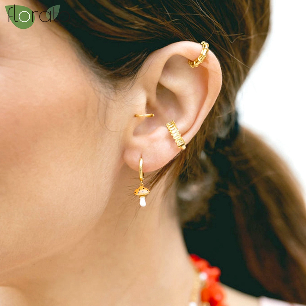 1 шт. позолоченные серьги-клип – обзор и цена Ear Cuff No Piercing