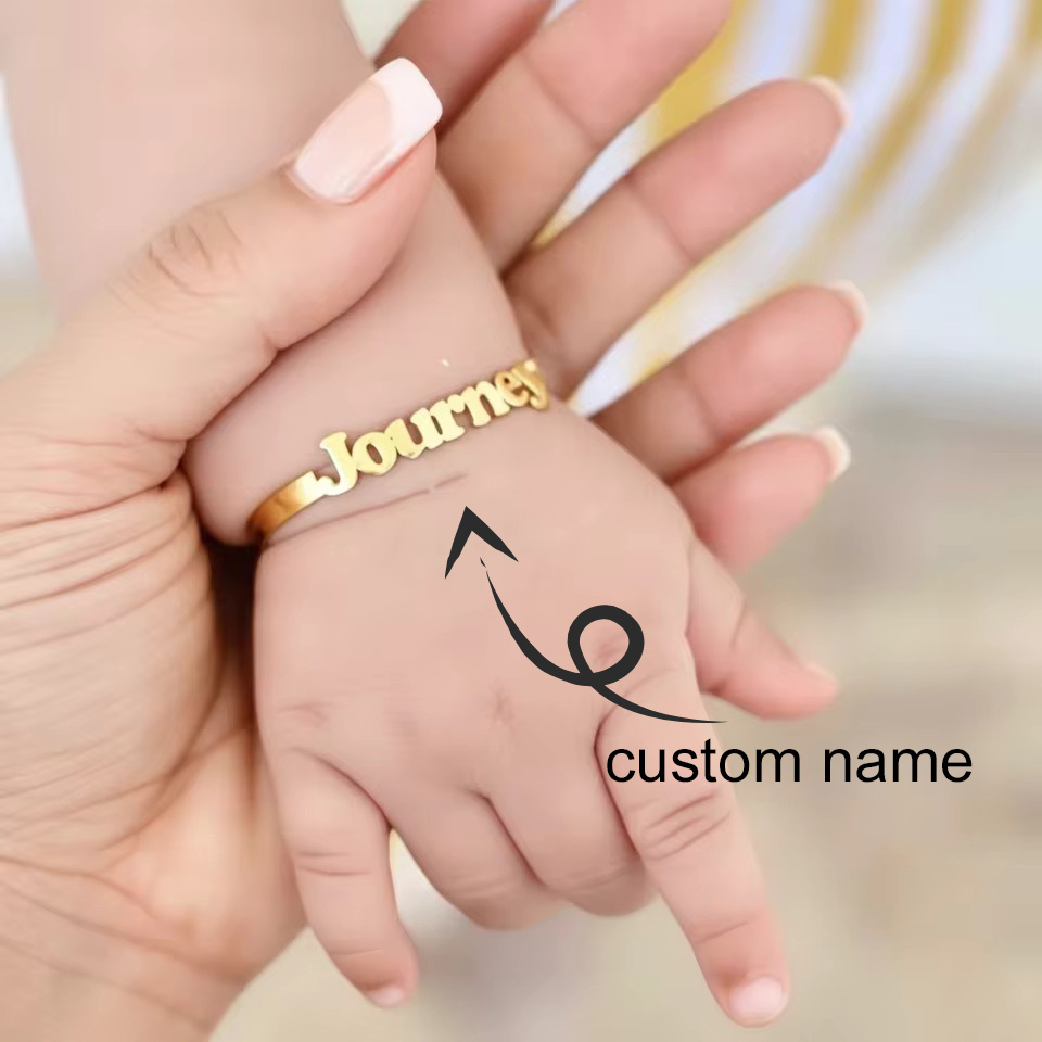 Детский браслет с именем, перс – обзор и цена Cuff Bangle Bracelet