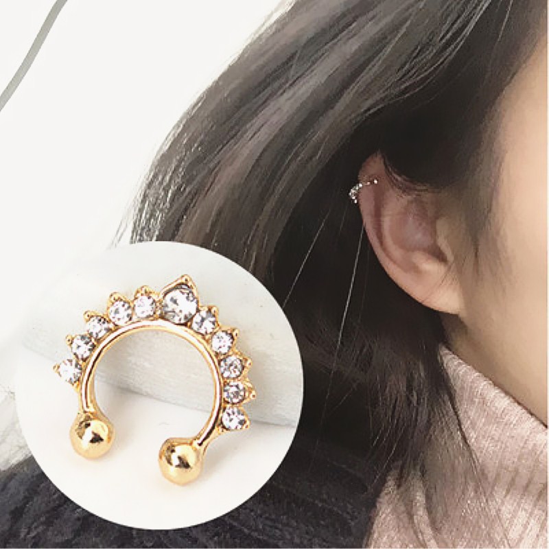1 шт. U-образный зажим для нос – обзор и цена Ear Cuff No Piercing