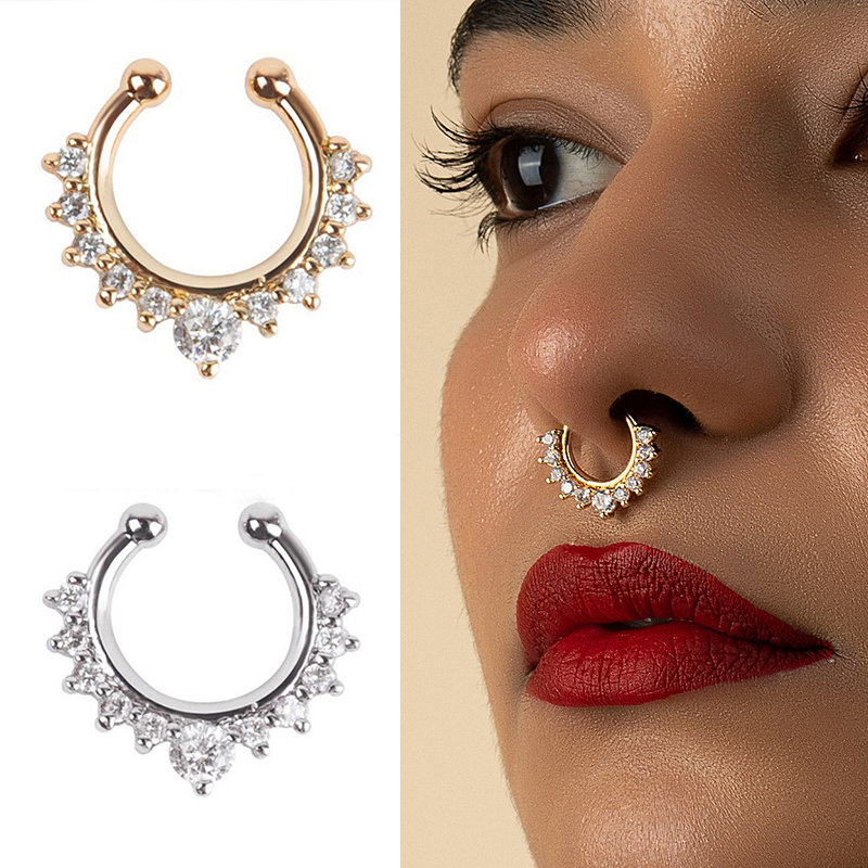 1 шт. U-образный зажим для нос – обзор и цена Ear Cuff No Piercing