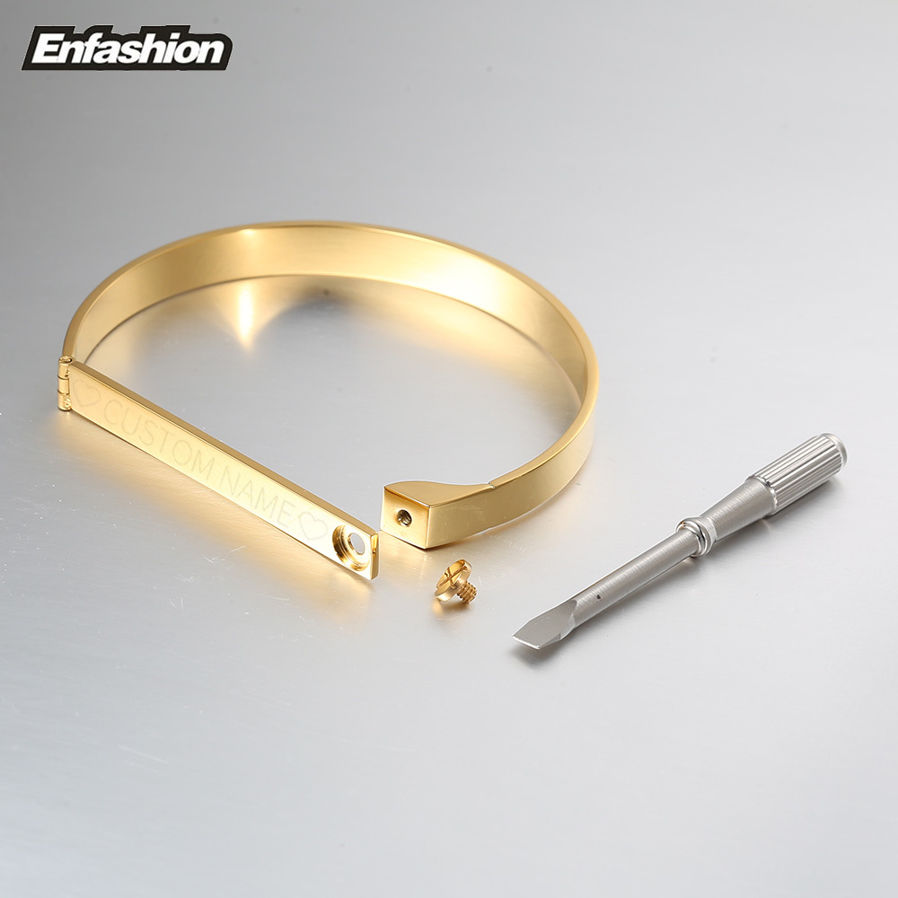 Enfashion персонализированный  – обзор и цена Cuff Bangle Bracelet