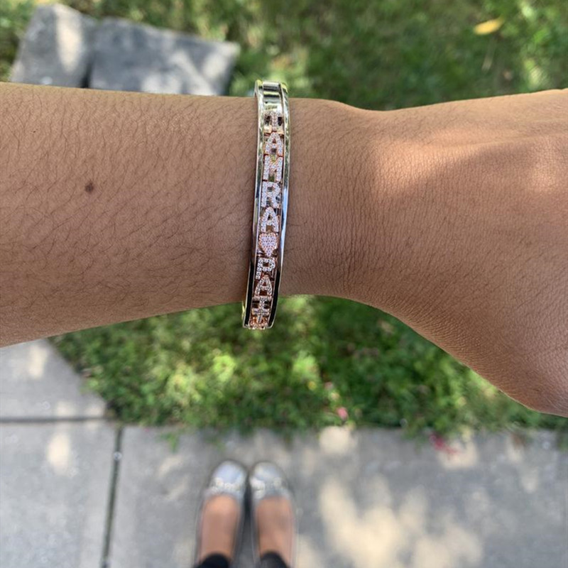 DOREMI DIY браслеты с буквами  – обзор и цена Cuff Bangle Bracelet