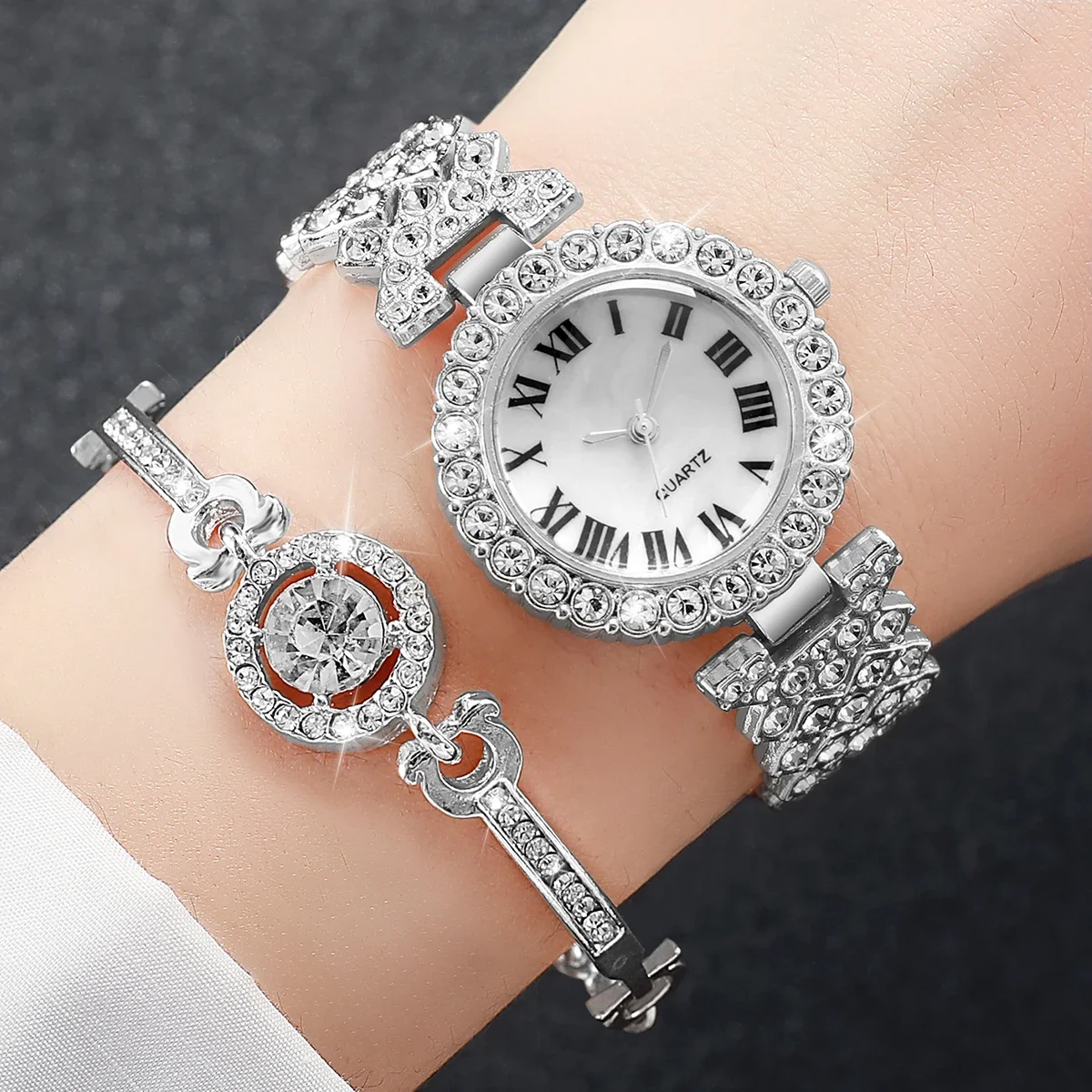 6 шт./компл. Роскошные женские – обзор и цена Jewelry Watches For Ladies