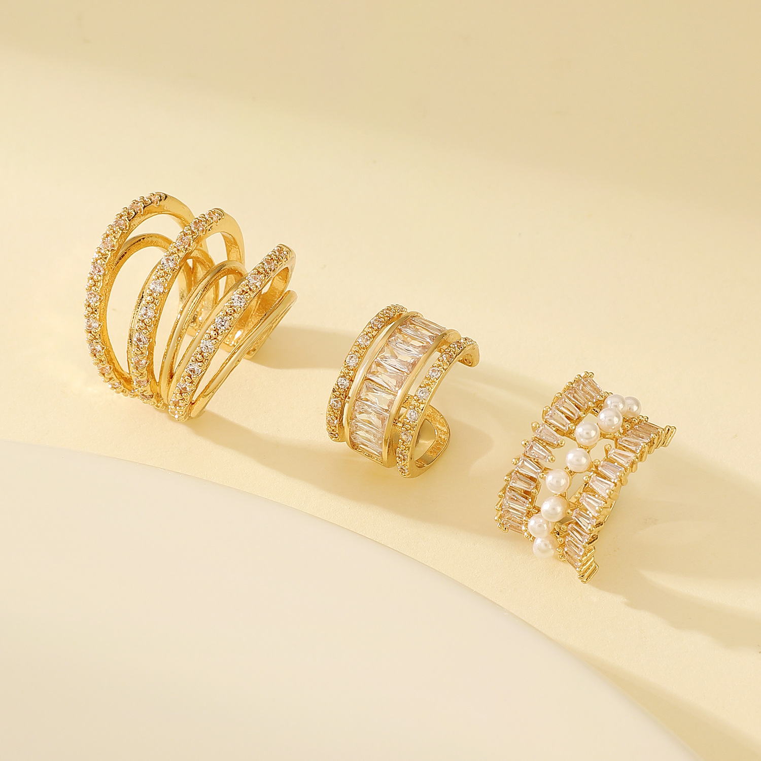 Корейские модные циркониевые с – обзор и цена Ear Cuff No Piercing