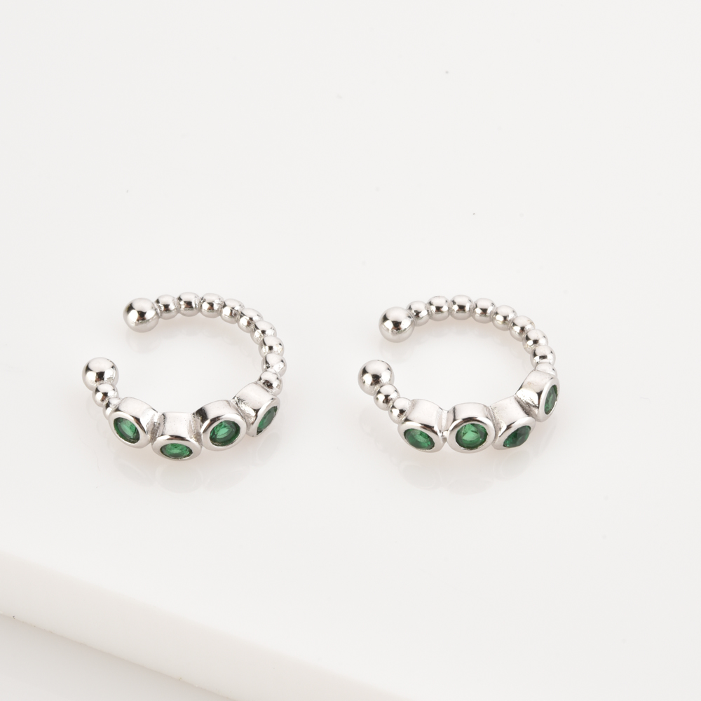 Серьги-каффы женские из серебр – обзор и цена Ear Cuff No Piercing
