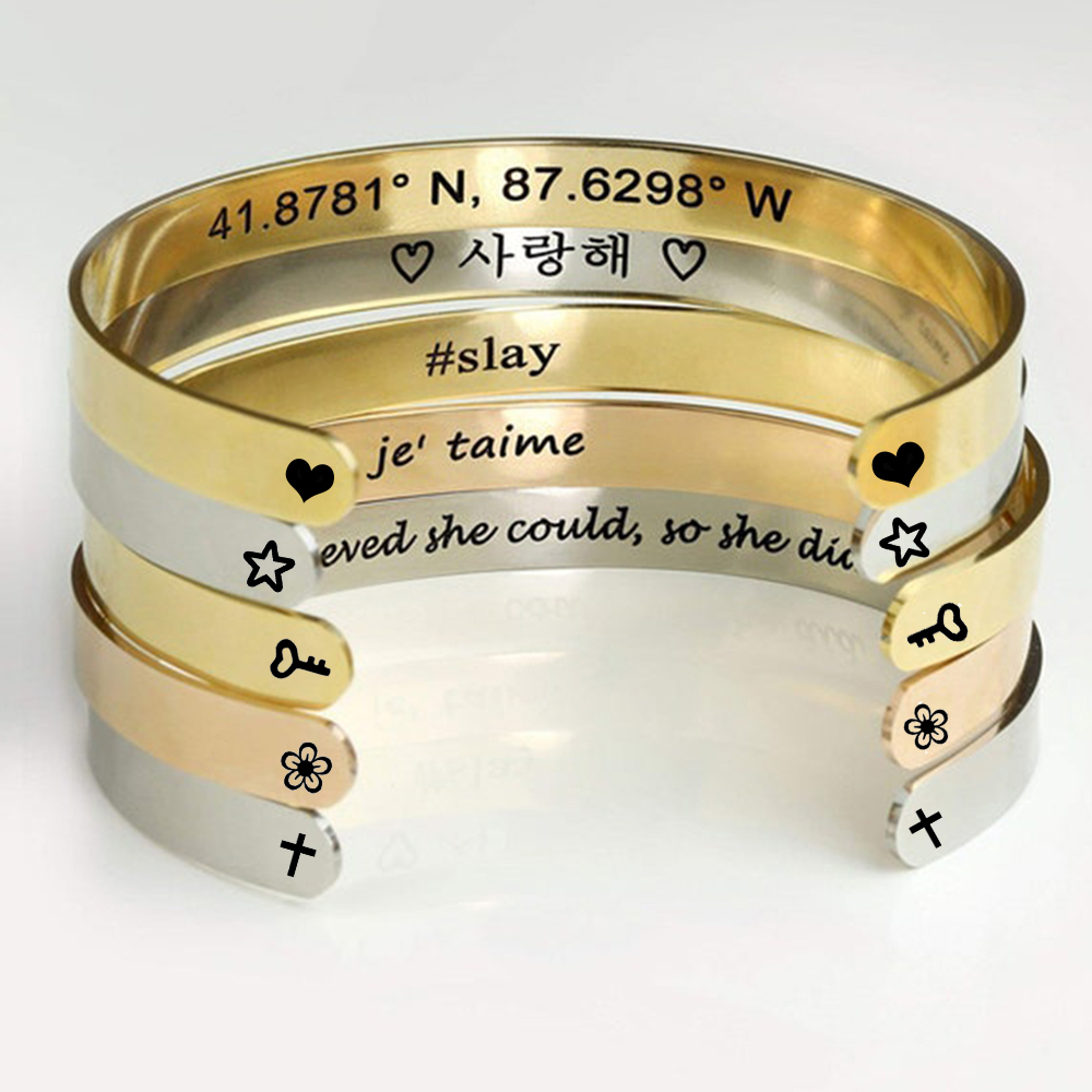 Браслеты-манжеты из нержавеюще – обзор и цена Cuff Bangle Bracelet