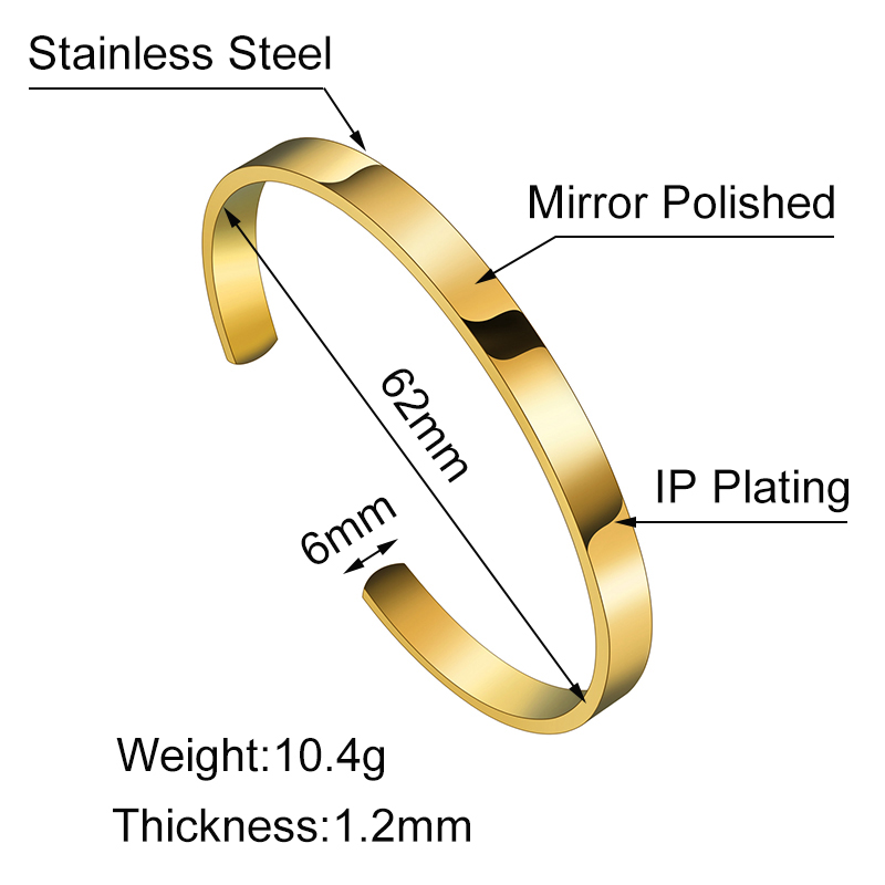 Браслеты-манжеты из нержавеюще – обзор и цена Cuff Bangle Bracelet