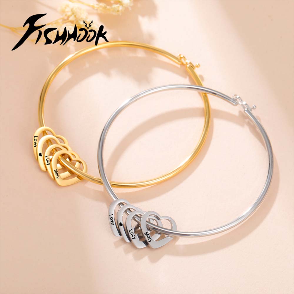 Персонализированный браслет с  – обзор и цена Cuff Bangle Bracelet