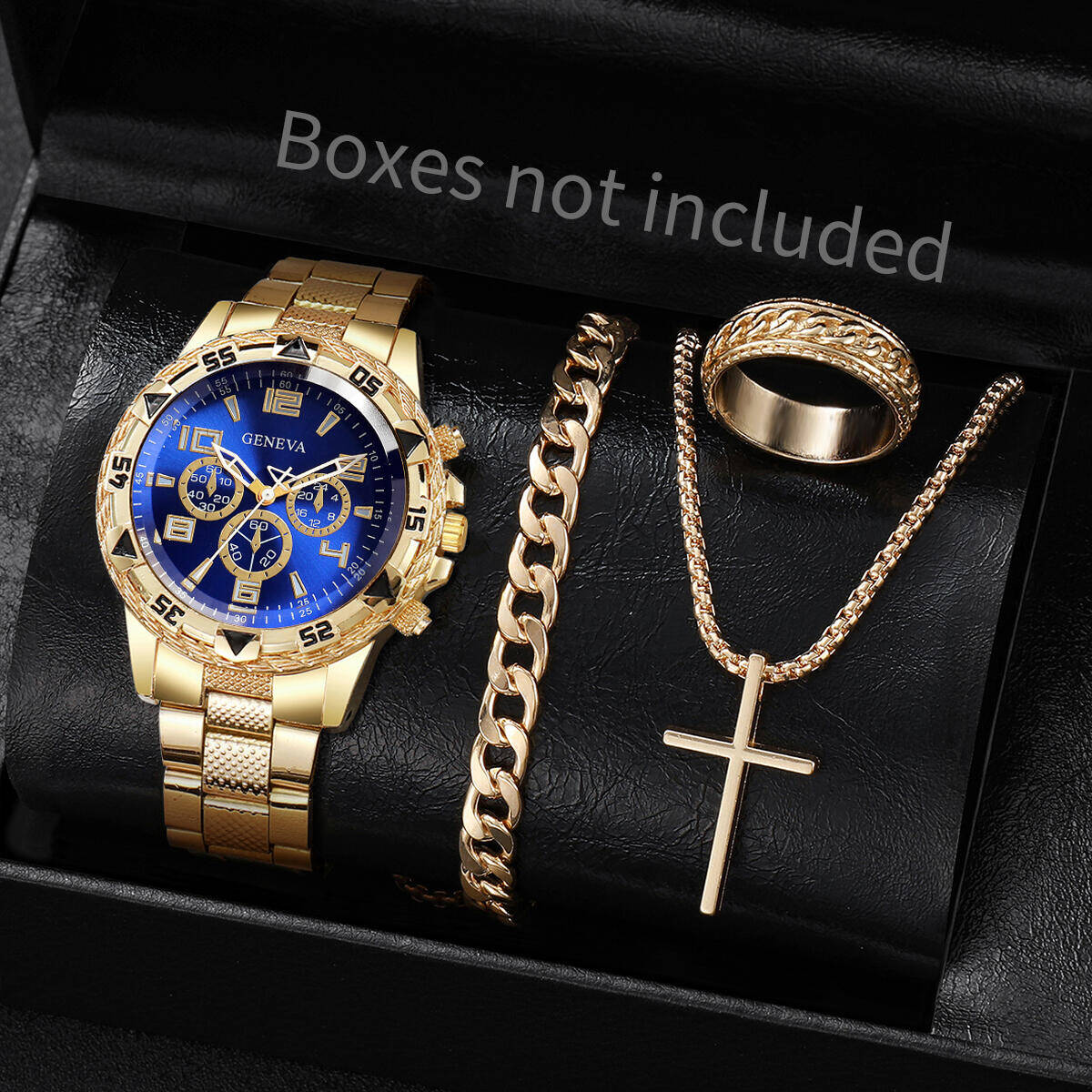 4 шт./компл. Модные мужские де – обзор и цена Jewelry Watches Men
