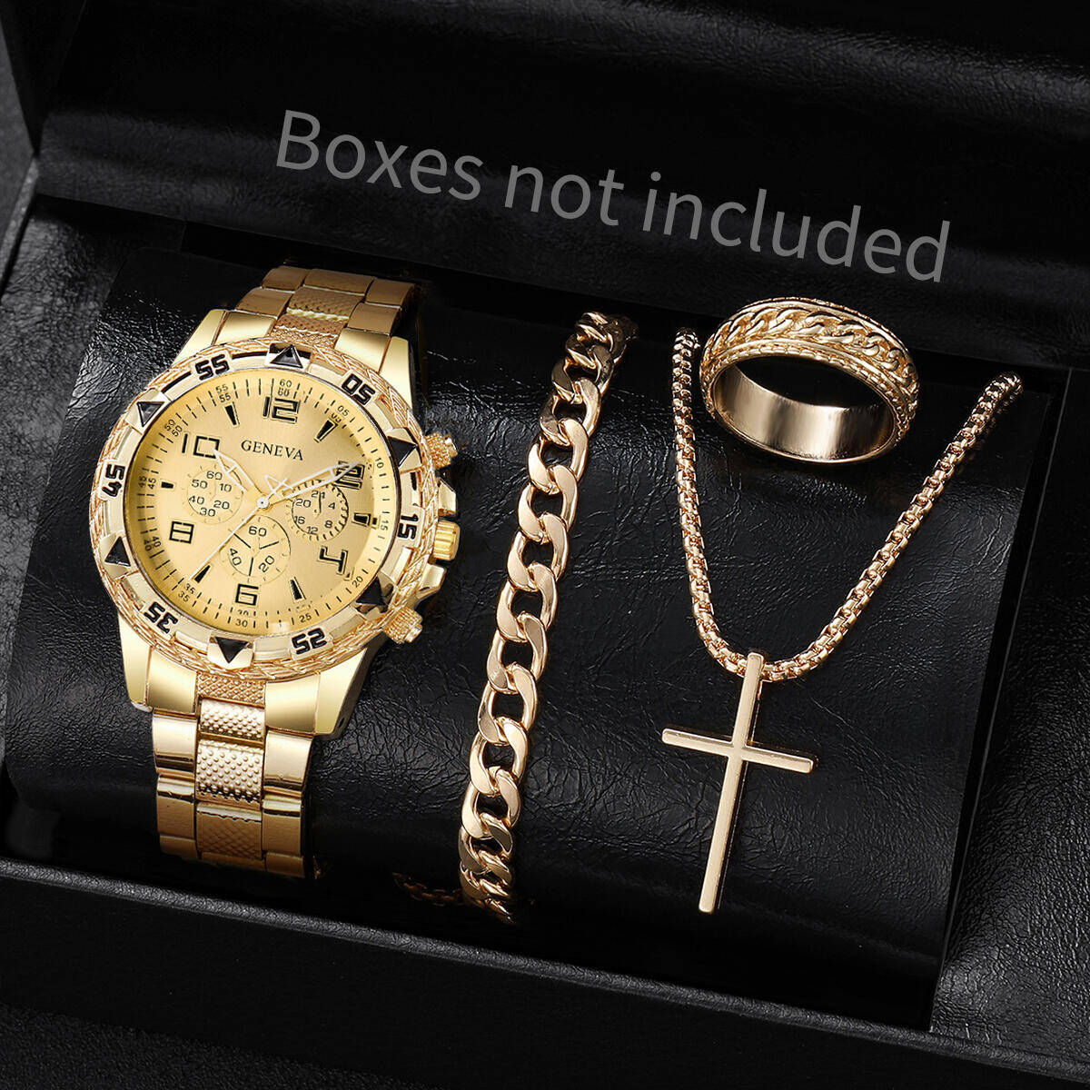4 шт./компл. Модные мужские де – обзор и цена Jewelry Watches Men