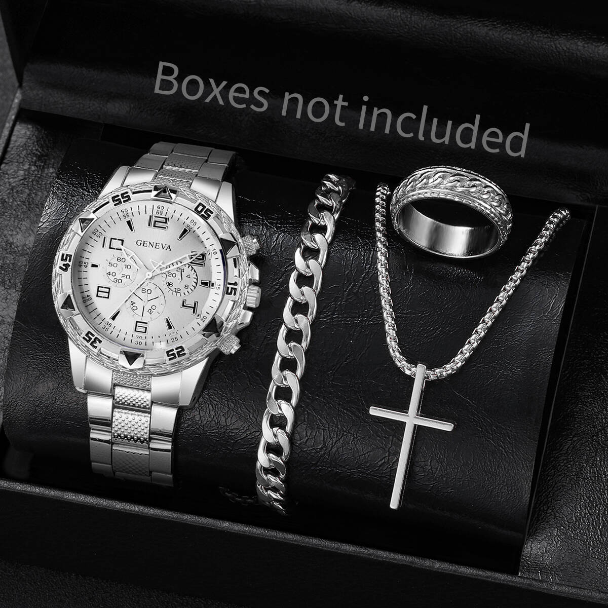 4 шт./компл. Модные мужские де – обзор и цена Jewelry Watches Men