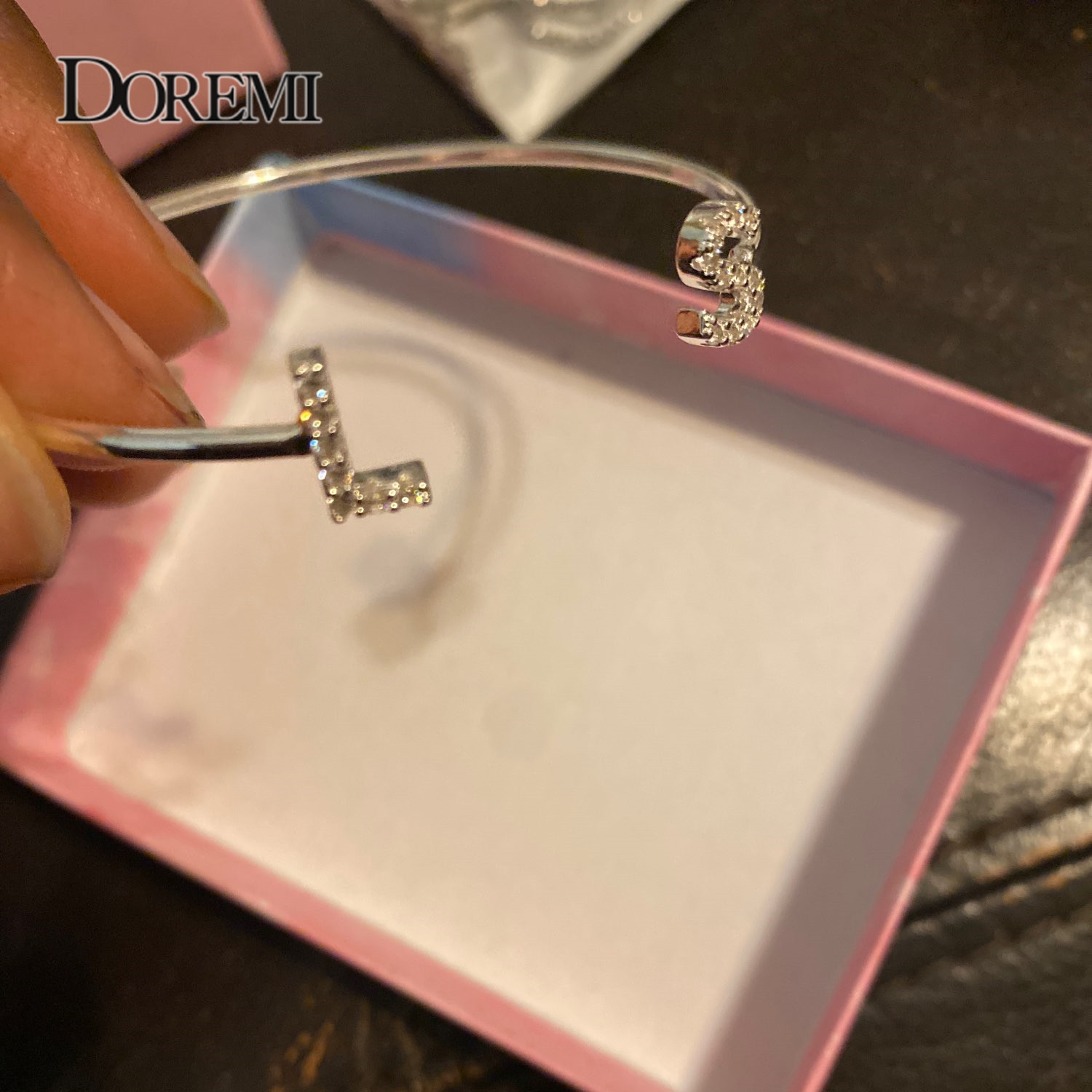 Браслет с буквами DOREMI на за – обзор и цена Cuff Bangle Bracelet